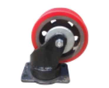 Cast Iron PU Coated Forging Swivel Castor